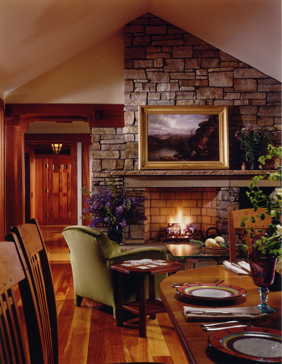 Dining Room with Fireplace